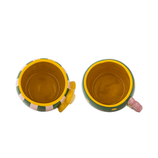 Set di tazze in ceramica verde Haisy - set da 2