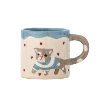 Serviesset aardewerk Mille blauw