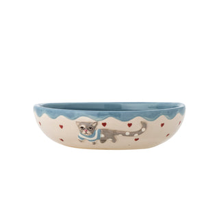 Serviesset aardewerk Mille blauw