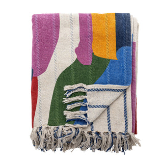 Plaid in cotone riciclato Artista 130x160cm