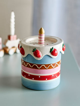 Bewaarpot met deksel Milkya Ø14,5×17,5 cm
