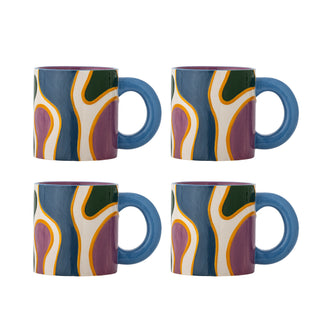 Set di tazze in gres Salacia - 4 pezzi