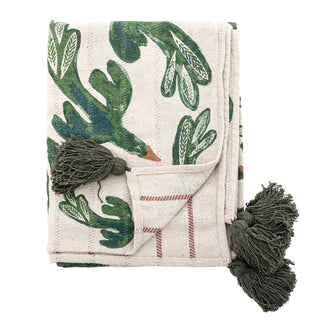 Plaid in cotone riciclato Birdliva 130x160cm