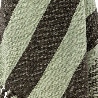 Plaid groen gerecycled katoen Frello 130x160cm