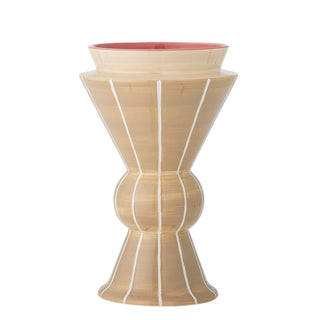 Vaas keramiek naturel Trilla 26,5cm