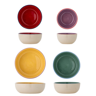 Schalen aardewerk multi Vista set van 4