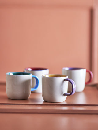 Lot de 4 mugs en grès Vista