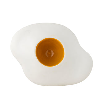 Æggebæger i stentøj, hvid Eggert