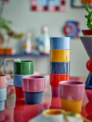 Ensemble de 4 mugs en faïence Multi Ewan