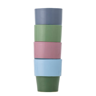 Mokkenset aardewerk multi Ewan - 4 stuks