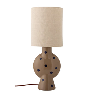 Tafellamp beige blauw aardewerk Sergio
