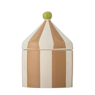 Opbergpot aardewerk beige 25cm