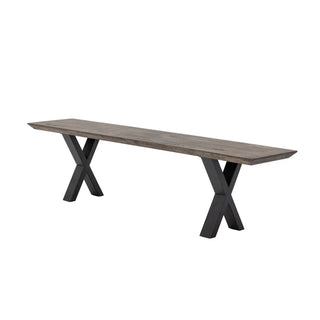 Oak bench brown Maldon 190cm