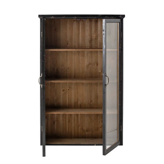 Vitrine en bois de sapin noir Hazem 81cm