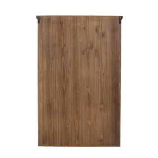 Vitrine en bois de sapin noir Hazem 81cm