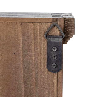 Vitrine en bois de sapin noir Hazem 81cm