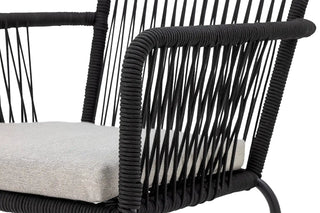 Eetkamerstoel metaal zwart Santino