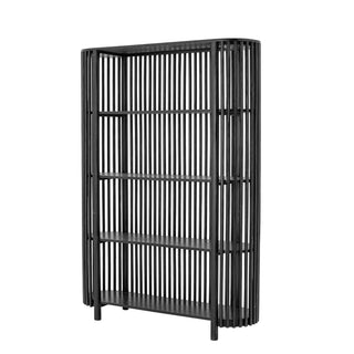 Bookcase mango wood black Sali 172cm