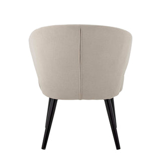 Sedia lounge in poliestere beige/naturale Loon