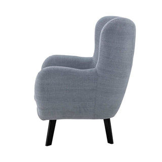 Fauteuil coton bleu Beau