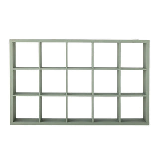 Wandregal Kiefernholz grün Preston 67cm