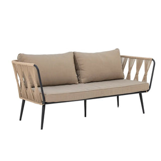 Banc de jardin métal brun Pavone 174cm