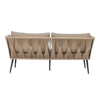 Banc de jardin métal brun Pavone 174cm