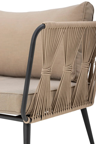 Banc de jardin métal brun Pavone 174cm