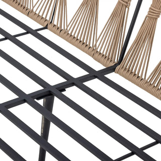 Banc de jardin métal brun Pavone 174cm