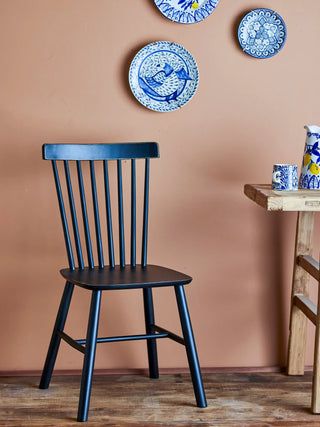 Eetkamerstoel grenen zwart Mill