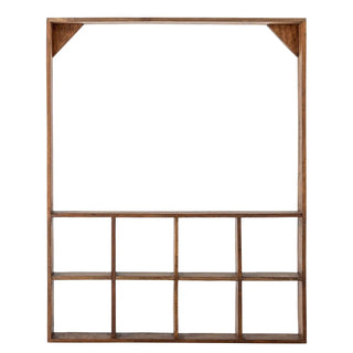 Wandregal recyceltes Holz braun Marino