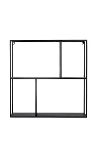 Mensola da parete in metallo nero Mack 71cm