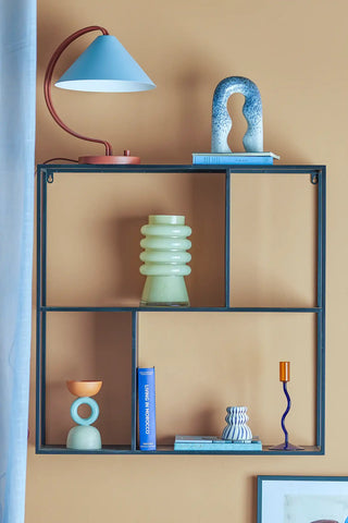 Mensola da parete in metallo nero Mack 71cm