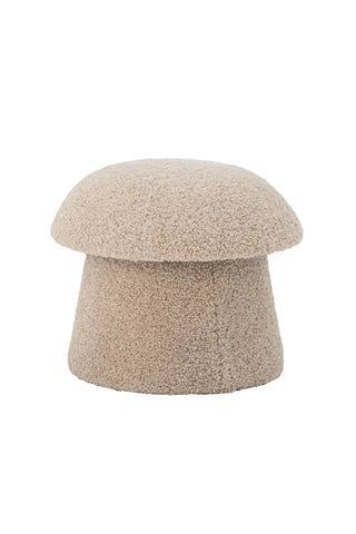 Puf de poliéster nature Bocca