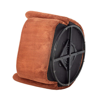 Poltrona lounge in poliestere arancione Pradi