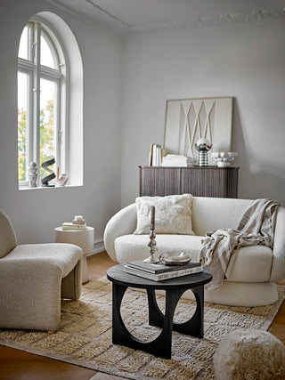 Poltrona lounge in poliestere nature Neel