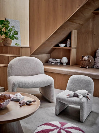 Poltrona lounge in poliestere nature Neel