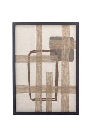 Wanddecoratie katoen bruin Bie 50x70cm