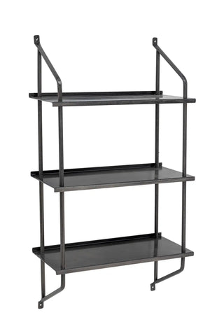 Mensola da parete metallo nero Sindre