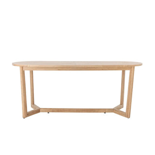 Dining table rubberwood natural Serrone 100x200cm