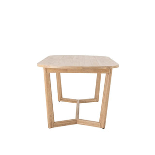 Dining table rubberwood natural Serrone 100x200cm