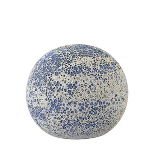 Decoratiebol terracotta blauw Reese 20cm