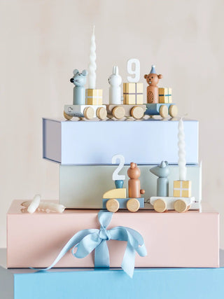 Junaid verjaardagstrein hout 38cm