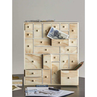 Valery opberg kastje met laatjes 37cm - Het Adres