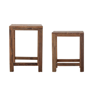 Beistelltische aus recyceltem Holz Galen