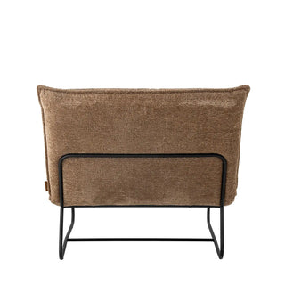Sillón lounge poliéster reciclado marrón Cape