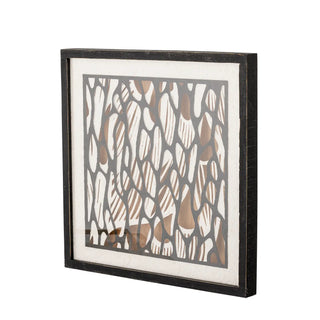 Illustratie hout zwart Barlin 37x37cm