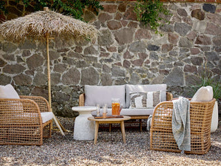 Bank polyrattan nature Penzano 164cm