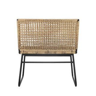Lounge chair polyrattan nature Vallone
