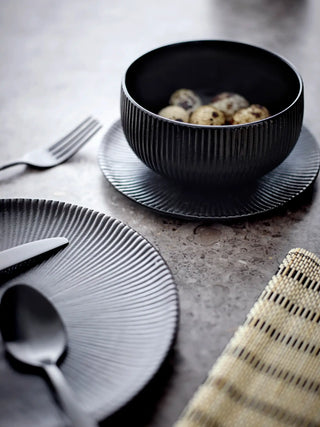 Placemat bamboe zwart Mendo - 4 stuks